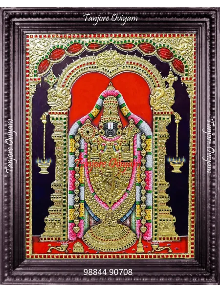 Lord Balaji Handmade Tanjore Style Painting